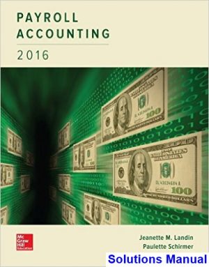 Payroll Accounting 2016 2nd Edition Landin Solutions Manual