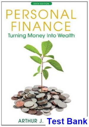 Personal Finance Turning Money into Wealth 6th Edition Keown Test Bank