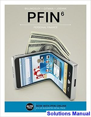 PFIN 6th Edition Billingsley Solutions Manual
