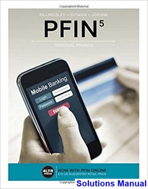 PFIN5 5th Edition Billingsley Solutions Manual