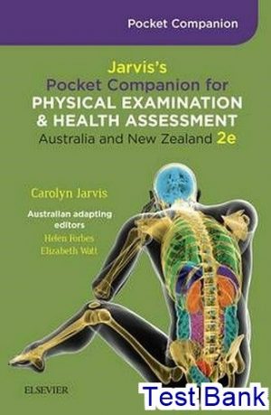Physical Examination and Health Assessment 2nd Edition Jarvis Test Bank