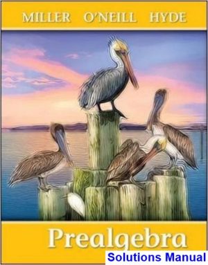Prealgebra 2nd Edition Miller Solutions Manual
