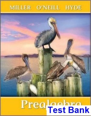 Prealgebra 2nd Edition Miller Test Bank