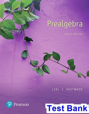 Prealgebra 6th Edition Lial Test Bank