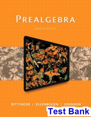 Prealgebra 7th Edition Bittinger Test Bank