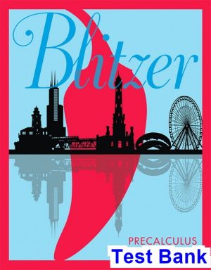 Precalculus 6th Edition Blitzer Test Bank