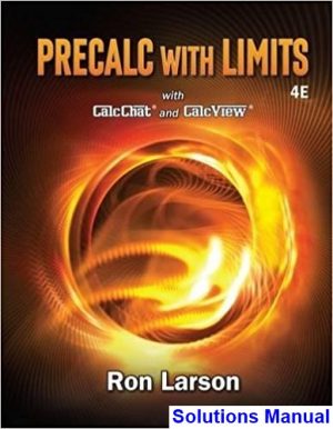 Precalculus with Limits 4th Edition Larson Solutions Manual
