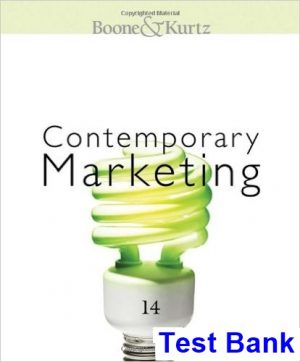 Principles of Contemporary Marketing 14th Edition Kurtz Test Bank