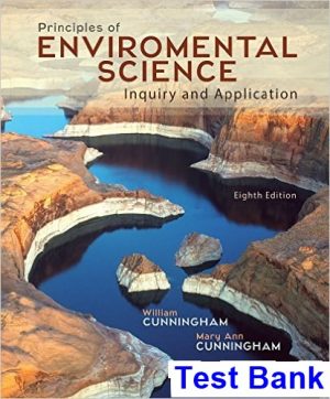 Principles of Environmental Science 8th Edition Cunningham Test Bank