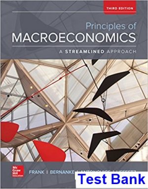 Principles of Macroeconomics Brief Edition 3rd Edition Frank Test Bank