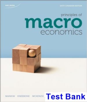 Principles of Macroeconomics Sixth Canadian Edition Canadian 6th Edition Mankiw Test Bank