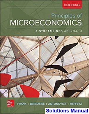 Principles of Microeconomics Brief Edition 3rd Edition Frank Solutions Manual