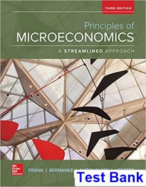 Principles of Microeconomics Brief Edition 3rd Edition Frank Test Bank