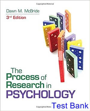 Process of Research in Psychology 3rd Edition McBride Test Bank