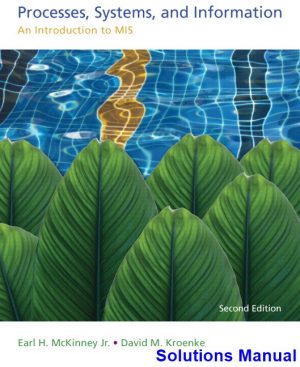 Processes Systems and Information An Introduction to MIS 2nd Edition McKinney Solutions Manual