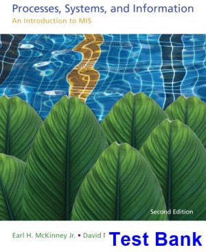 Processes Systems and Information An Introduction to MIS 2nd Edition McKinney Test Bank