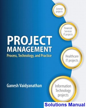 Project Management Process Technology and Practice 1st Edition Vaidyanathan Solutions Manual