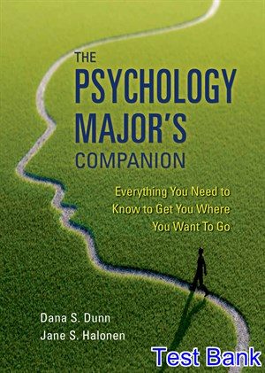 Psychology Majors Companion 1st Edition Dunn Test Bank