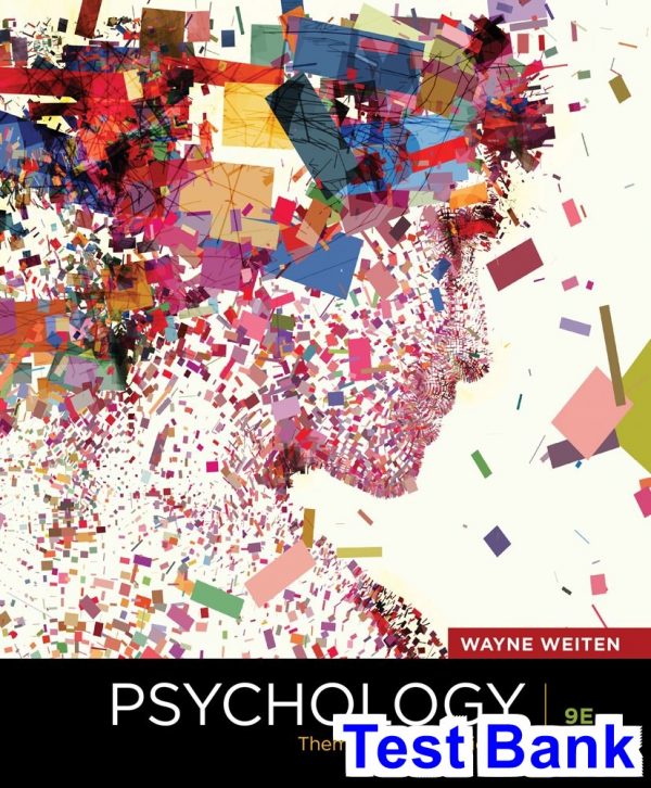 Psychology Themes and Variations 9th Edition Wayne Weiten Test Bank