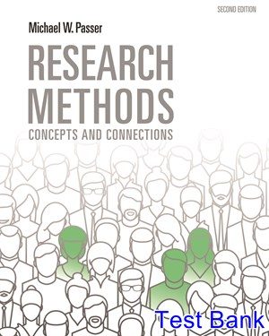 Research Methods Concepts and Connections 2nd Edition Passer Test Bank