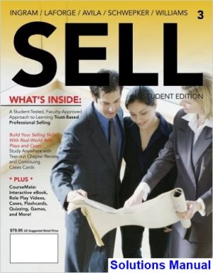SELL 3rd Edition Ingram Solutions Manual
