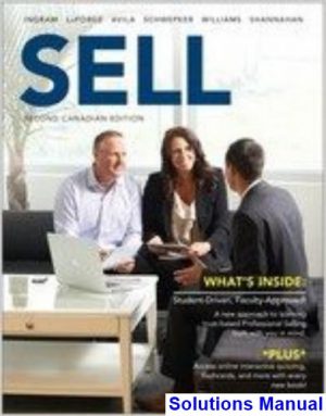 SELL Canadian 2nd Edition Ingram Solutions Manual