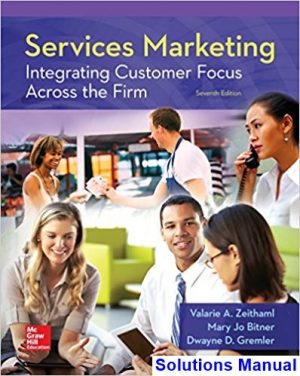 Services Marketing 7th Edition Zeithaml Solutions Manual