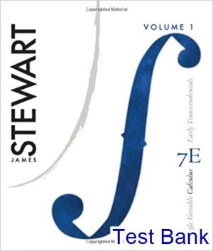 Single Variable Calculus Early Transcendentals 7th Edition Stewart Test Bank
