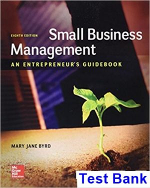 Small Business Management An Entrepreneurs Guidebook 8th Edition Byrd Test Bank