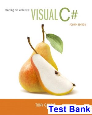 Starting out with Visual C 4th Edition Gaddis Test Bank