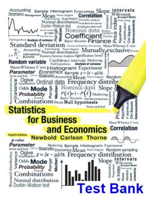 Statistics for Business and Economics 8th Edition Newbold Test Bank