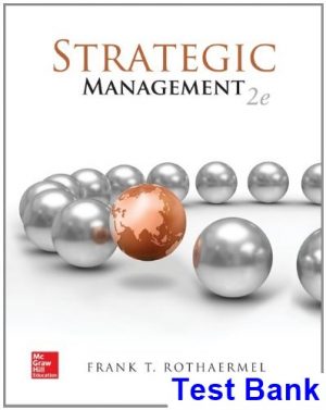 Strategic Management 2nd Edition Rothaermel Test Bank