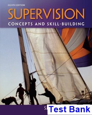 Supervision Concepts and Skill-Building 8th Edition Certo Test Bank