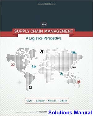 Supply Chain Management A Logistics Perspective 10th Edition Coyle Solutions Manual