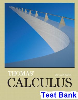 Thomas Calculus 13th Edition Thomas Test Bank