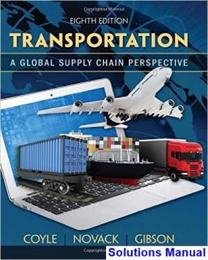 Transportation A Global Supply Chain Perspective 8th Edition Coyle Solutions Manual