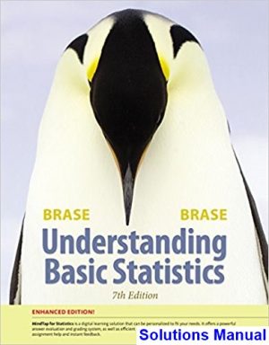 Understanding Basic Statistics Enhanced 7th Edition Brase Solutions Manual