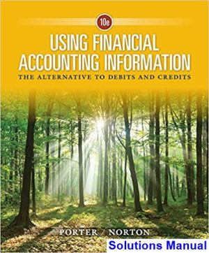 Using Financial Accounting Information The Alternative to Debits and Credits 10th Edition Porter Solutions Manual