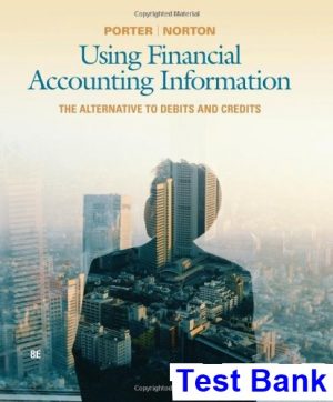 Using Financial Accounting Information The Alternative to Debits and Credits 8th Edition Porter Test Bank