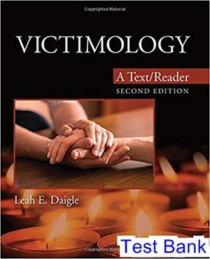 Victimology A Text Reader 2nd Edition Daigle Test Bank