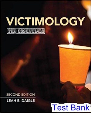 Victimology The Essentials 2nd Edition Daigle Test Bank