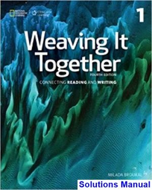 Weaving It Together 1 4th Edition Broukal Solutions Manual