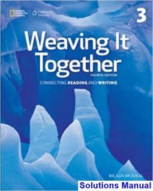 Weaving It Together 3 4th Edition Broukal Solutions Manual