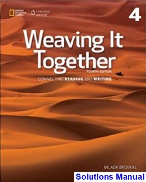 Weaving It Together 4 4th Edition Broukal Solutions Manual
