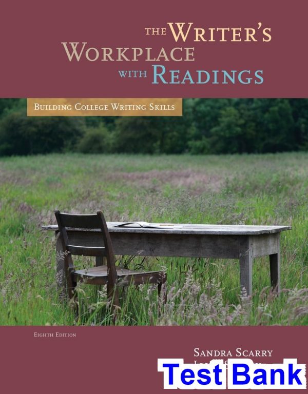 Writers Workplace with Readings Building College Writing Skills 8th Edition Scarry Test Bank